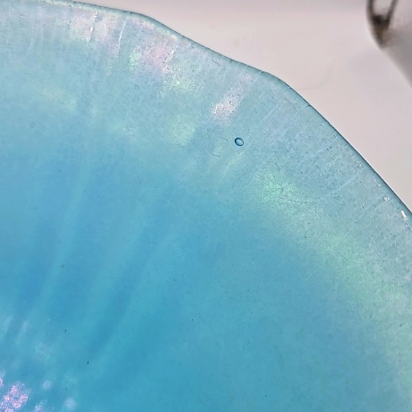 Blue Glass Console Bowl 10" diameter - Picture 8 of 11